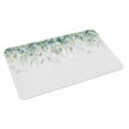 thumbnail image 4 of Weeping Teal Botanical Door Mat Indoor Outdoor, Spring Eucalyptus Leaves Non Slip Welcome Mat with Rubber Backing, Absorbent Fabric Front Door Mats Entryway Rug for Home Patio Entrance 24"x36", 4 of 9