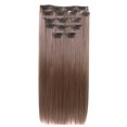 thumbnail image 1 of homeholiday 16 Pcs 60cm Extensions de Cheveux Naturels comme des Postiches Synthétiques à Clipser en Fibre Capillaire Perruque, 1 of 6