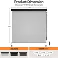 thumbnail image 5 of Sunvivi Outdoor Roller Shade With Valance, Cordless Crank - 95% UV Block - 6'W x 6'H, Gray, 5 of 7