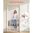 thumbnail image 6 of Extra Tall Pet Gate for Cats, 29-41 in Adjustable Width, 56 in High Dog Gate, with Pressure Mount Kit and Wall Mount Kit, 1.3 in Narrow Bar Spacing, for Stairs, Doorways, and House, White, 6 of 7