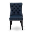thumbnail image 4 of East West Furniture Ferris 7 Piece Round Dining Room Set in Black Finish, 4 of 7