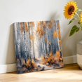 thumbnail image 3 of Canvas Wall Art Landscape Nature Canvas Art Print Tree Forest Leaves Yellow Fall Pictures Wall Decor for Living Room Bedroom Artwork Decorations Stretched Framed Ready to Hang 8"x8", 3 of 9