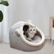 thumbnail image 1 of Cama grande para gatos, casa para mascotas con juguete colgante, cama para dormir para perros, escondite, perrera inferior antideslizante, almohadil Gris M Yinane Camas para gatos, 1 of 5