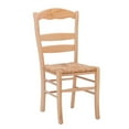 thumbnail image 4 of Pemberly Row Beechwood Set of 2 Rush Seat Ladder Back Dining Chairs in Natural, 4 of 9