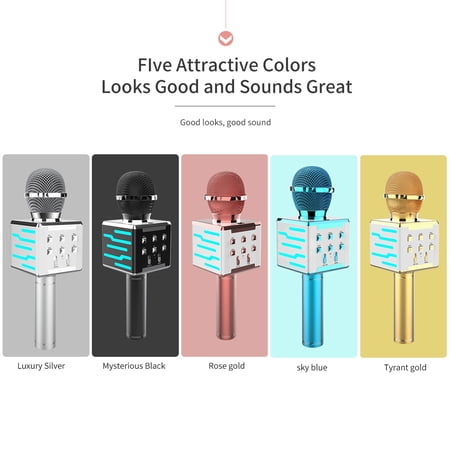 for Singing Recording Handheld Microphones Karaoke Microphone Home KTV Player for Home Party