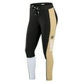 thumbnail image 2 of Women's WEAR by Erin Andrews Black/Gold New Orleans Saints Color-Block Leggings, 2 of 6