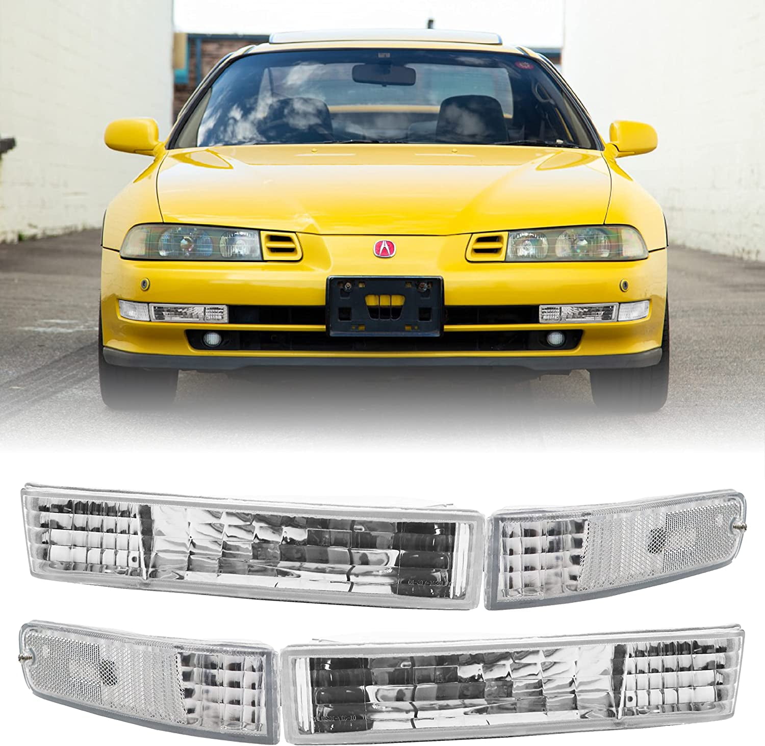 USR DEPO 9296 Prelude Bumper Lights Front Parking Turn Signal Lamp