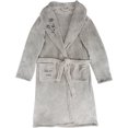 thumbnail image 4 of Loved - One Size Fits Most Gray Royal Plush Robe, 4 of 7