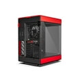 thumbnail image 5 of HYTE Y60 Modern Aesthetic Dual Chamber Panoramic Tempered Glass Mid-Tower ATX Computer Gaming Case with PCIe 4.0 Riser Cable Included, Red, 5 of 6