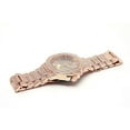 thumbnail image 4 of Charles Raymond Blinged Out Oblong Metal Mens Iced Out Color on Blast Hip Hop Wristwatch - 8475Color (Rose Gold), 4 of 5