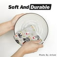 thumbnail image 4 of Sm:)e Geometric Grid Baking Cooking Chickens Kitchen Towels Dish Towels, 18x26 Inch Seasonal Leaves Decoration Hand Towels Set of 4, 4 of 7