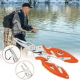 thumbnail image 5 of Ovzne Multi-Function Fishing Pliers - Stainless Steel Elbow Design With Scissors, For Pe Line Cutting, Hook Binding Changing, Lightweight 53G, Available In Black, Silver, Orange, 5 of 5