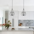 thumbnail image 7 of Kira Home Caldwell 22" Farmhouse Pendant Light, Fish Bowl Style Pendant Chandelier, Refined Open Design | Perfect for, 7 of 7