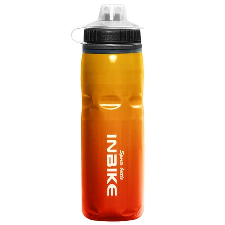 

INBIKE Insulated Mountain Bike Water Bottle BPA Free Cycling and Sports Squeeze Bottle with Dust Cover