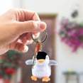 thumbnail image 4 of Soumake Plush Pendant Soft Easy Hanging Mini 3D Eyes Cute Penguin Plush Keychain Bag Accessories, 4 of 8