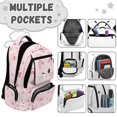 thumbnail image 7 of Kuiaobaty Cat Paw Print Backpack for Kids Girls Large Capacity Bookbag with Adjustable Strap Lightweight School Backpack for School, Pink, 7 of 7