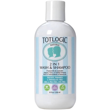 TotLogic Original Scent 2 in 1 Wash & Shampoo, 8 fl oz