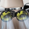 thumbnail image 5 of USB Car Cooling Fans for Backseat, Dual Head Car Fan for Kids 3 Speeds 360 Rotatable Vehicle Rear Headrest Fans, 5 of 5