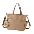 thumbnail image 5 of Milageto Tote Bag for Women Wear Resistant with Top Handles with Zipper Crossbody Bag Khaki, 5 of 8