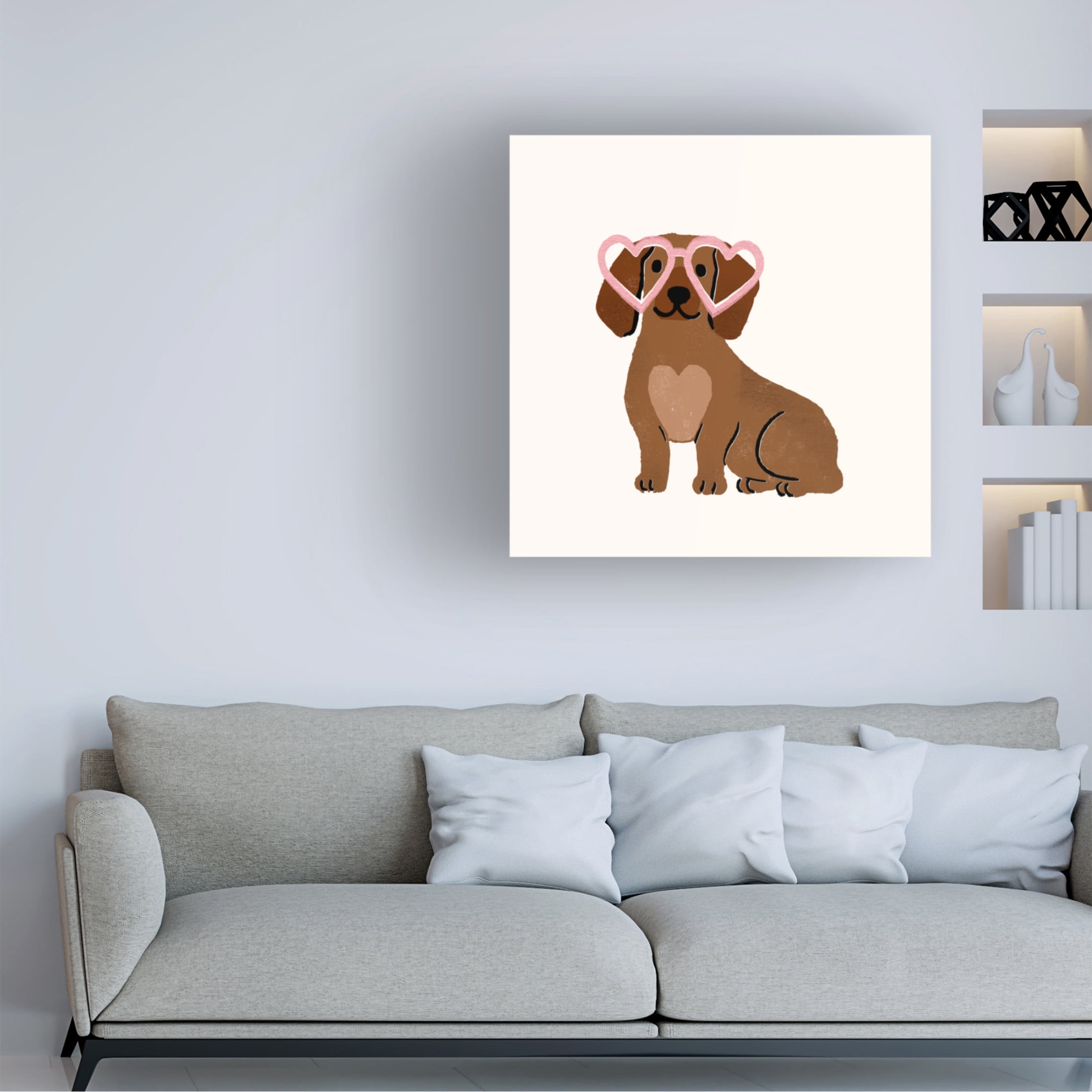 Trademark Fine Art Victoria Barnes Little Legs Big Heart VI Canvas Wall Art