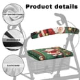 thumbnail image 5 of HELLHERO Father Christmas Seat & Back Cover Rollator Walker Cover for Senior Non-Slip Fit Soft for Elderly Adults, 5 of 7