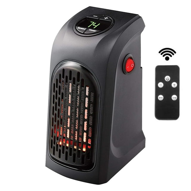 Mini ventilador calentador eléctrico con mango, calentador de invierno para escritorio, protección contra sobrecalentamiento para el hogar y la Oficina