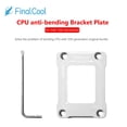 thumbnail image 2 of Hebilla correctora de flexión de CPU FinalCool para LGA1700-BCF Intel Gen12 Silver Hugtrwg Para estrenar, 2 of 8