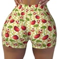 thumbnail image 2 of Lsque Cherries and Ladybirds Pattern High Waisted Biker Shorts for Women-Tummy Control Fitness Athletic Workout Running Yoga Gym Shorts,Moisture-Wicking-XX-Large, 2 of 9