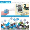 thumbnail image 2 of 300pcs Square Mosaic Tiles Glass Mosaic Pieces Chips Vases Picture Frames Flowerpots Mosaic PiecesDIY, 2 of 8