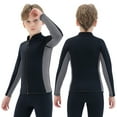 thumbnail image 6 of REALON Kids Wetsuit Top Jacket for Boys Girls Toddler Youth, Children's Wet Suit Shirt Neoprene 3mm Long Sleeve Swimsuit for Swimming Surfing Water Sports, 6 of 9