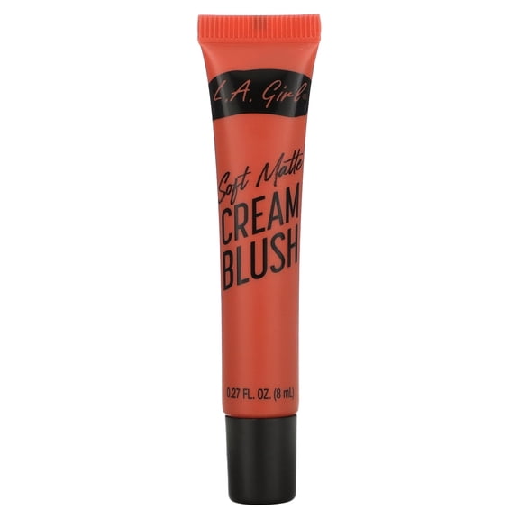 L.A. Girl Soft Matte Cream Blush, GBL445 Hot Shot, 0.27 fl oz (8 ml)
