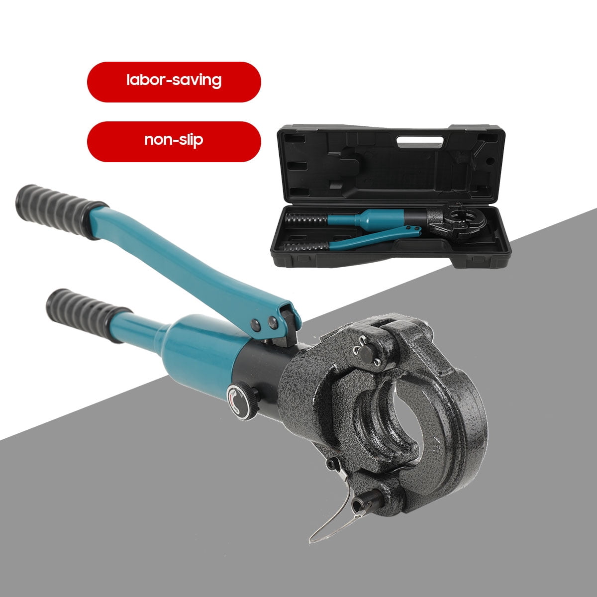 SUDEG Cable Railing Crimping Tool Hydraulic Crimper Hydraulic Crimping Tool for Stainless Steel Cable Railing Kit Wire Rope Swaging Kit