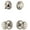 Polished Nickel, variant on Grandeur 823343 Newport Solid Brass Single Cylinder Keyed Entry Knobset And Deadbolt Combo