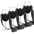 thumbnail image 1 of 4 Pcs Support de Verre à Vin Portable Sangle de Support de Verre à Vin pour Outils de Cocktail d'Anniversaire, 1 of 7