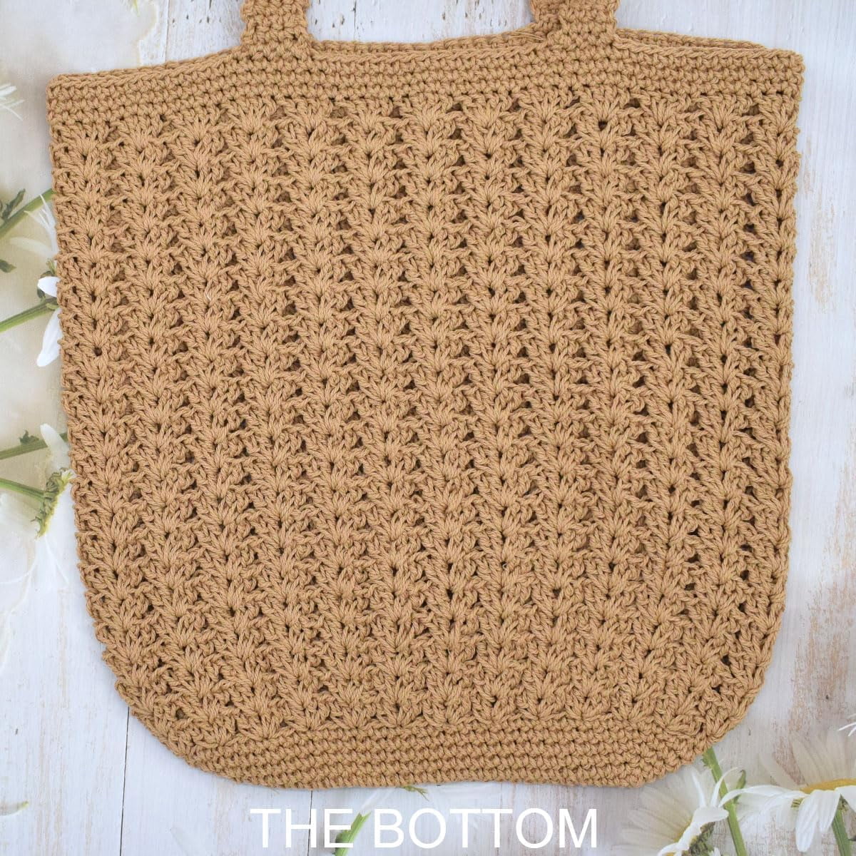 CAILDANL Boho Crochet Summer Handbag Handmade Cotton Rope Knit Shoulder Bags for Women Bohemia Tote for Travel