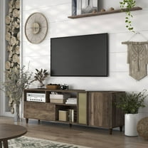 Furniture of America Burd TV Stand for TVs up to 78", Reclaimed Oak