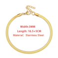 thumbnail image 1 of Trendy Tennis Copper with CZ Bracelets for Women Simple Stainless Steel Rope Figaro Short Chain on Hand Bangle Stacking Jewelry SH, 1 of 7