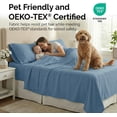 thumbnail image 5 of Southshore Fine Linens Vilano Extra Deep Pocket 6-Piece Sheet Set, 110 GSM Microfiber, 21-Inch Deep Pocket, 1 Fitted Sheet, 1 Flat Sheet, 4 Pillowcases, Coronet Blue, Queen, 5 of 9
