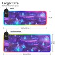 thumbnail image 4 of Purple Crystal Forest Large RGB Gaming Mouse Pad with Fast Wireless Charging, 31.5''x11.8'', 4 of 6