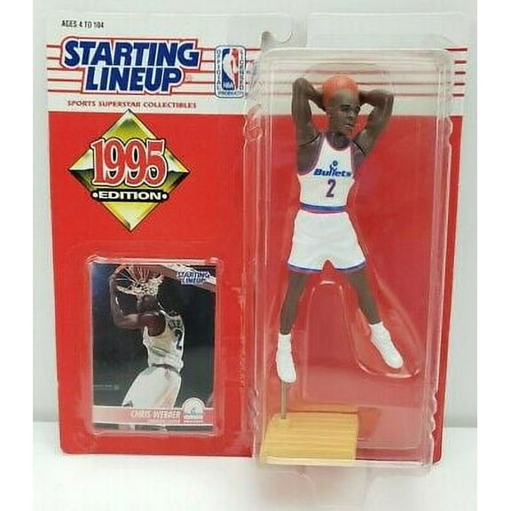 1995 Starting Lineup Chris Webber Basketball Action Figure Washington Bullets