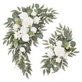 thumbnail image 1 of 2 piezas de flores artificiales para arco de boda, decoración rústica para fondo blanco, 1 of 9