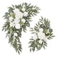 thumbnail image 1 of 2 piezas de flores artificiales rústicas decorativas para arco de boda para el hogar blanco, 1 of 9