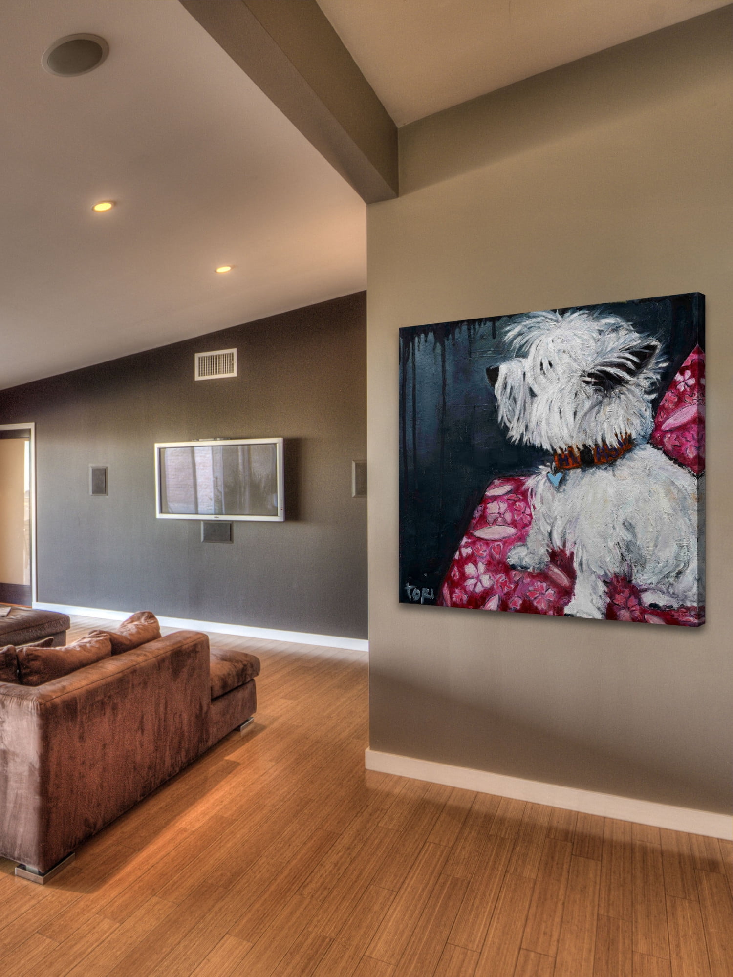 Marmont Hill "Dash In The Front" by Tori Campisi Painting Print on Canvas