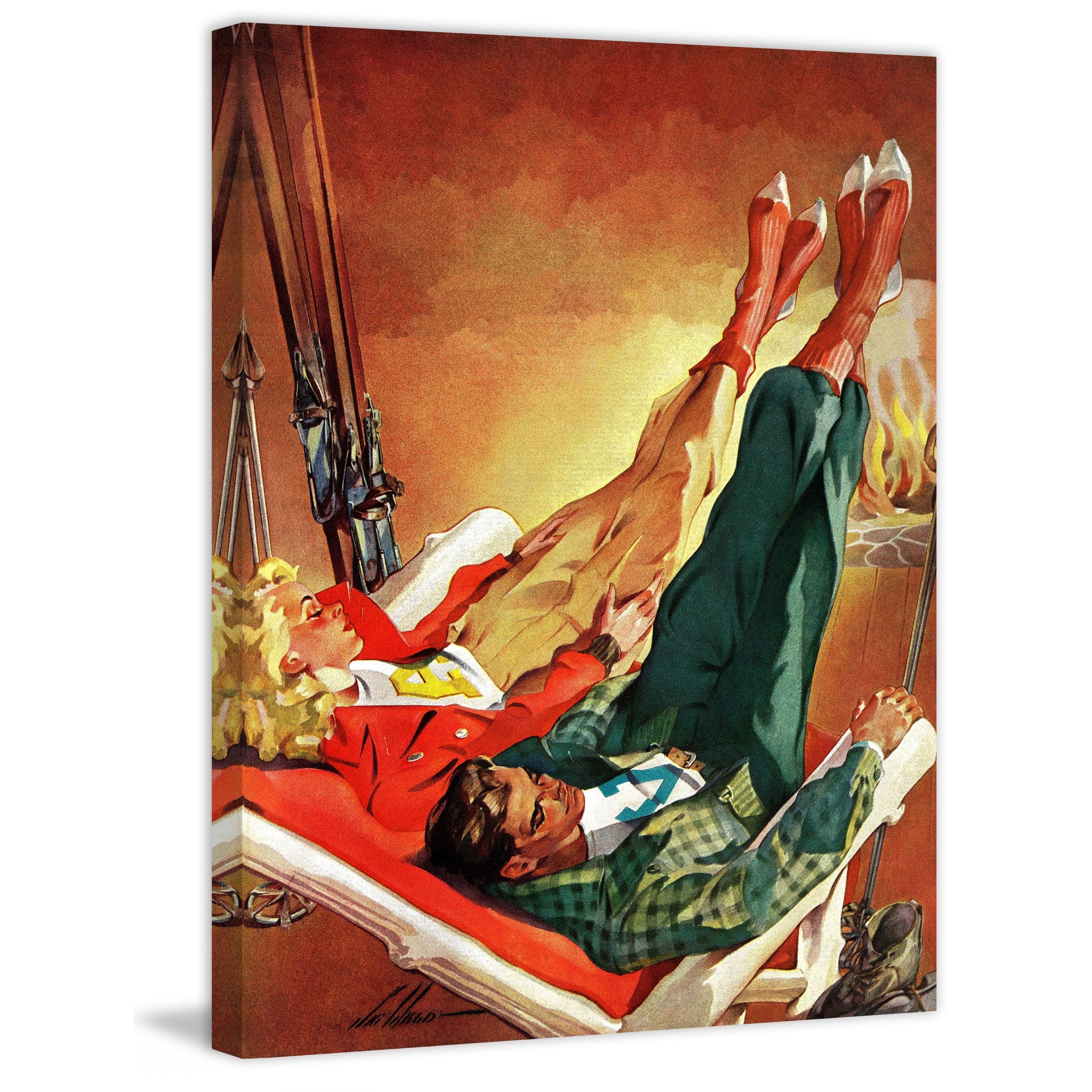 Marmont Hill Apres Ski Print on Wrapped Canvas