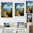 thumbnail image 4 of Designart "Paradise Pastoral Coastal tropical Tropical painting II" Nautical & Beach Floater Framed Canvas Art Print, 4 of 7