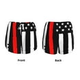 thumbnail image 5 of Picia Firefighters USA Flag Pattern Women's 2 in 1 Athletic Running Shorts High Waisted Workout Casual Gym Sweat Shorts with Comfy Liner Zipper Pockets-XX-Large, 5 of 9
