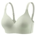 thumbnail image 4 of Tosmy Women's Bras Ladies Casual Adjustable Breathable Top Bra Underwear No Underwire Gathering Breathable, 4 of 5