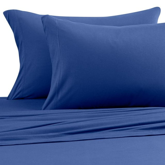 Pure Beech Jersey Knit Modal Cal King Sheet Set in Navy