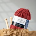 thumbnail image 4 of Mainstays Cozy Chenille Supreme Red Marsala Yarn, 4 of 4