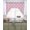 Light Pink, variant on Beige Moroccan Swag Valances for Windows, Small Curtains Drapes, Morocco Geometric Quatrefoil Lattice Kitchen Window Curtains Over Sink Window Treatment Valance for Bedroom/Bathroom 56"x36"